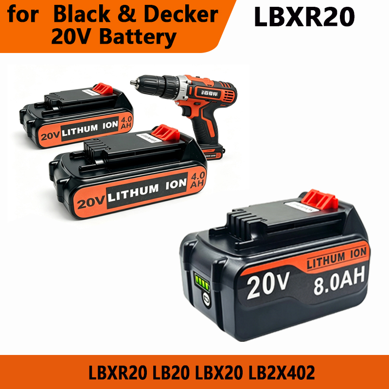 Black+Decker Tool Cordless - for 3/4/6/8Ah Long Runtime BL2018 Lithium