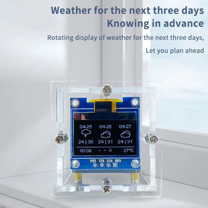 ESP8266 Mini Weather Clock Kit - Diy Electronics Project Kit recension och pris