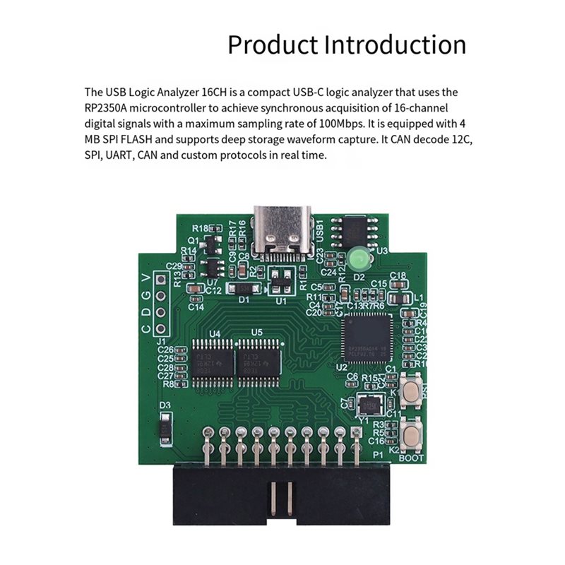 AAAF RP2350A Microcontroller 1 - Logic Analyzer Usb recension och pris