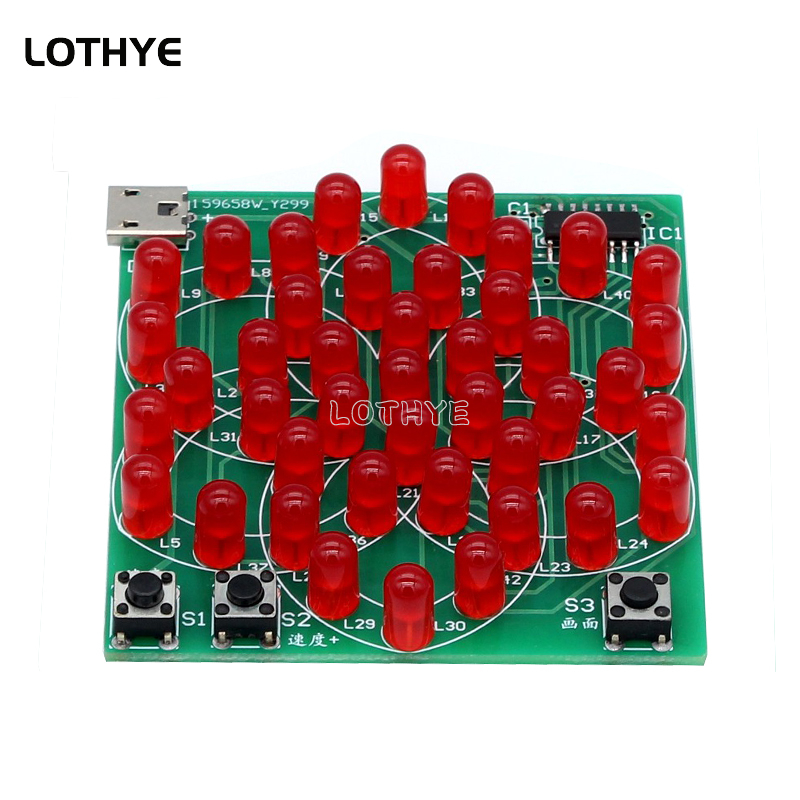 43 LED Multi Style Pattern Ele - Diy Electronics Project Kit recension och pris