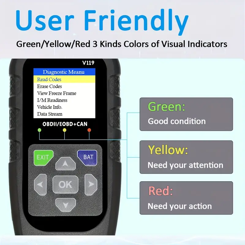 V119 OBD2 Scanner Code Reader  - Logic Analyzer Usb recension och pris
