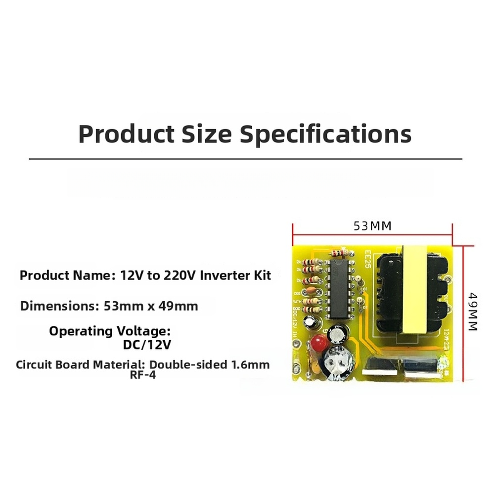 Inverter Kit DC 12V to AC 220V - Diy Electronics Project Kit recension och pris