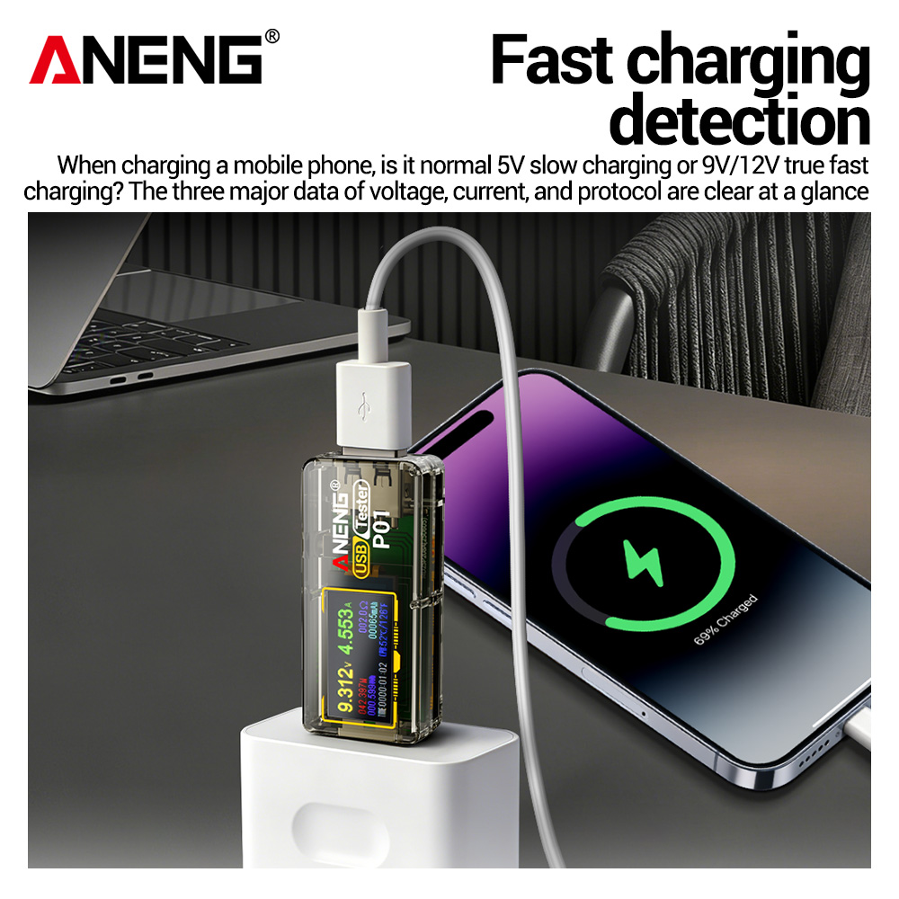 ANENG P01 USB Tester Voltmeter - Logic Analyzer Usb recension och pris