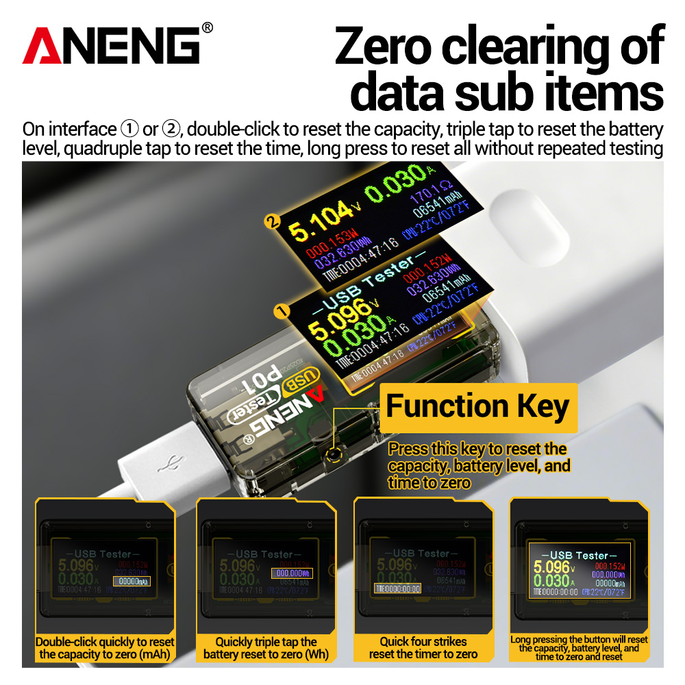 ANENG P01 USB Tester Voltmeter - Logic Analyzer Usb recension och pris